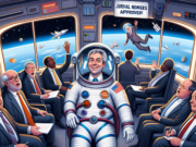 Trump Accidentally Launches Republicans Into Outer Space, Enabling Democrats To Slip Past With Judicial Nominees: He Just Wanted to Show Off His Rocket!