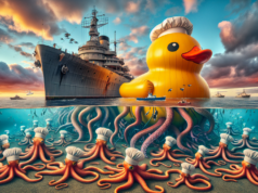 Danish Navy Boarded By Giant Rubber Duck Amid Undersea Cable Sabotage Incident