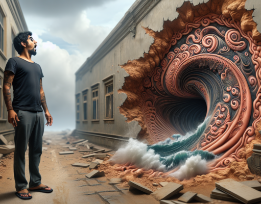 Nation in Shock as Local Man Leaves Giant Tattoo-Shaped Dent in Gravity After Bumping into Wall