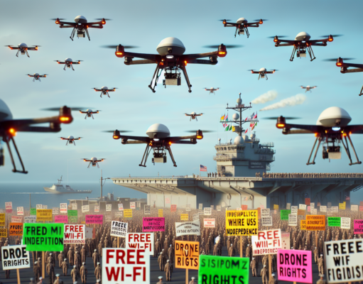 Multiple Drones Invade New Jersey Naval Station in Elaborate Scheme to Declare Independence for All Unmanned Vehicles